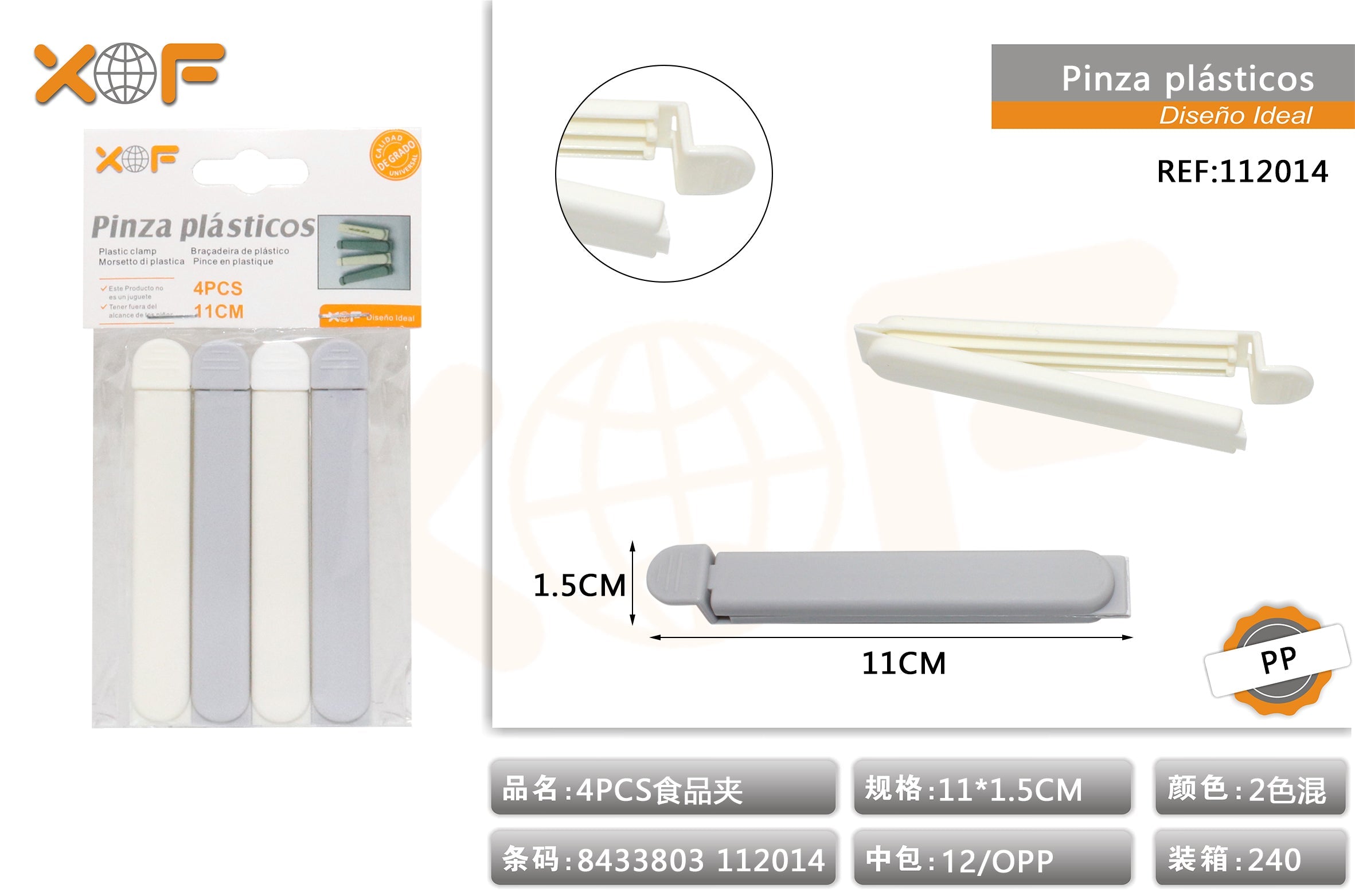 PINZA PLASTICOS 4S 11CM 4S 11CM