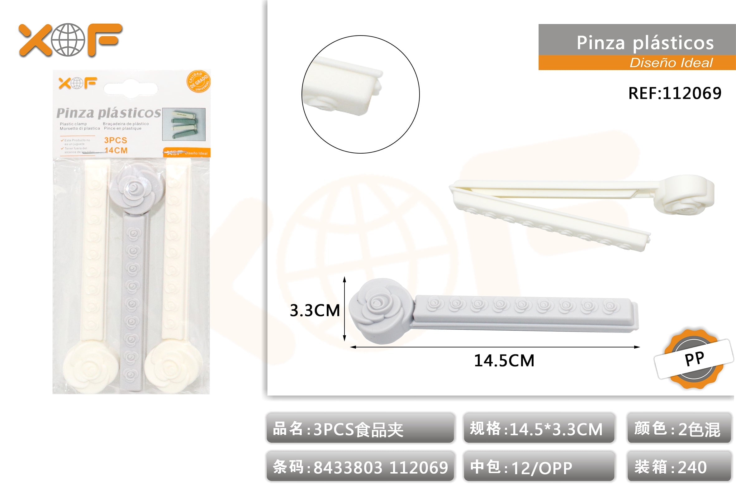 PINZA PLASTICOS 3S14CM