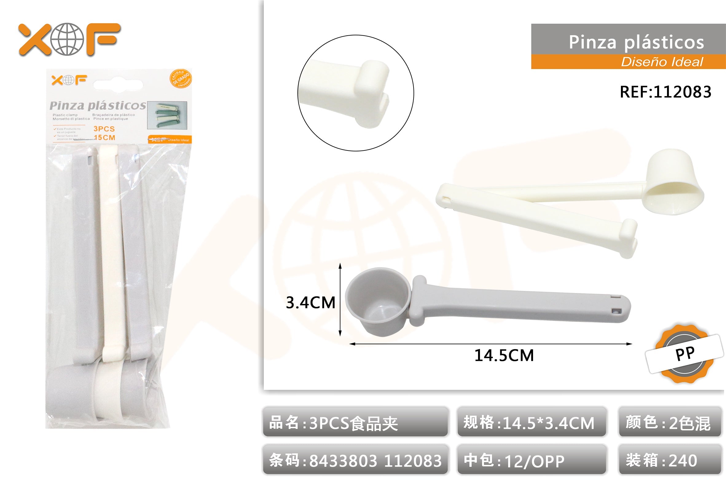 PINZA PLASTICOS 3S 15CM 3S30 15CM